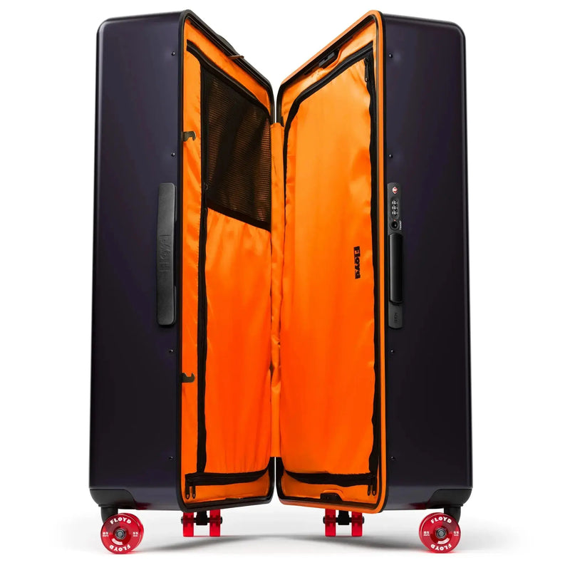 Open interior of the Floyd Trunk suitcase in Galaxy Night